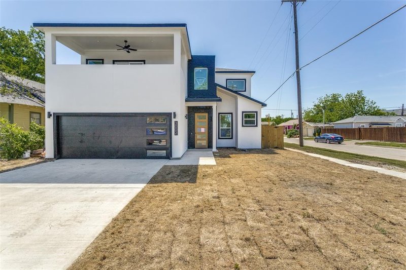 Home Plan - Exterior - Front Elevation 2 for Contemporary House Plan #1129-15 - 4 bed, 3.5 bath