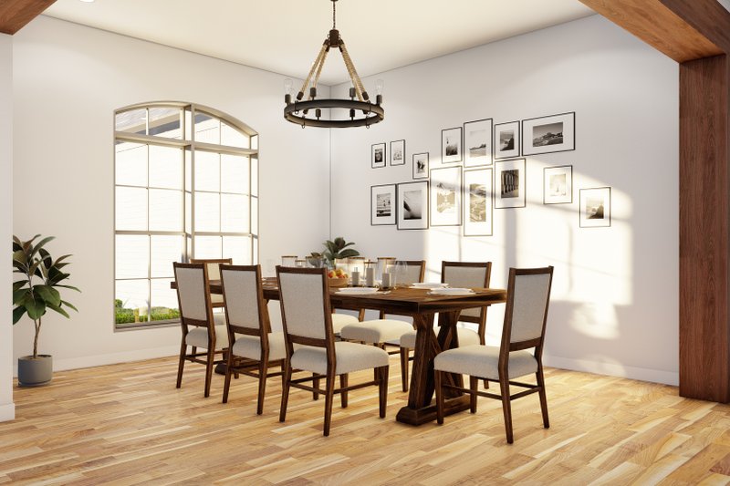 Architectural House Design - Interior - Dining Room for European House Plan #923-14 - 3 bed, 2.5 bath