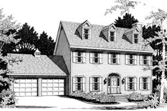 Exterior - Front Elevation for Victorian House Plan #10-219 - 3 bed, 2.5 bath