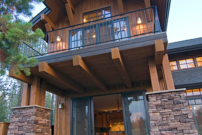 Architectural House Design - Craftsman style home, rear covered patio