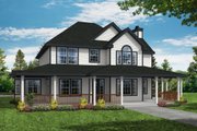 Country Style House Plan - 3 Beds 2.5 Baths 2156 Sq/Ft Plan #124-285 