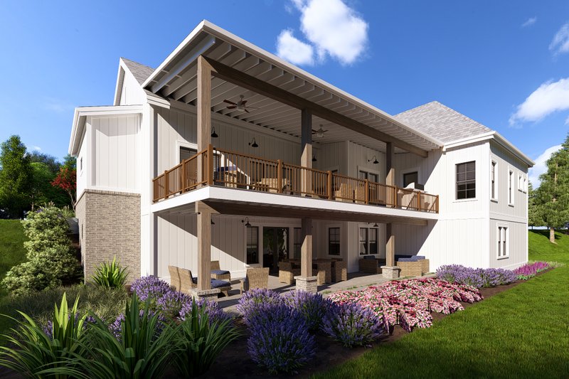 House Plan Design - Exterior - Rear Elevation for Farmhouse House Plan #1069-28 - 3 bed, 2.5 bath