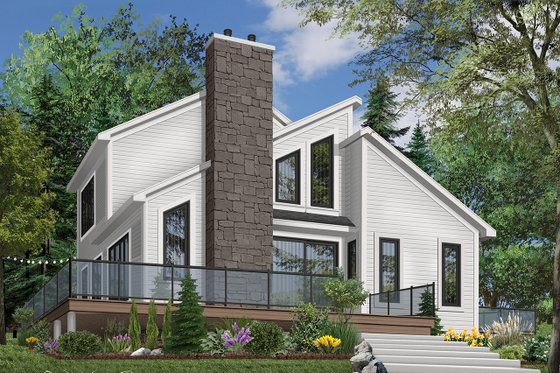 Exterior - Front Elevation 4 for Modern House Plan #23-2019 - 3 bed, 2 bath