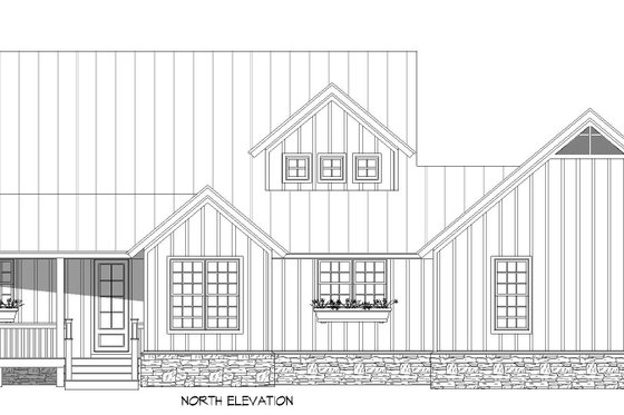 Exterior - Front Elevation 3 for Country House Plan #932-767 - 3 bed, 2.5 bath