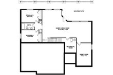 Dream House Plan - Traditional Floor Plan - Lower Floor Plan #126-237