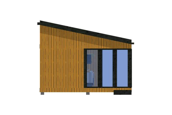 Exterior - Other Elevation for Modern House Plan #549-11 - 1 bed, 1 bath