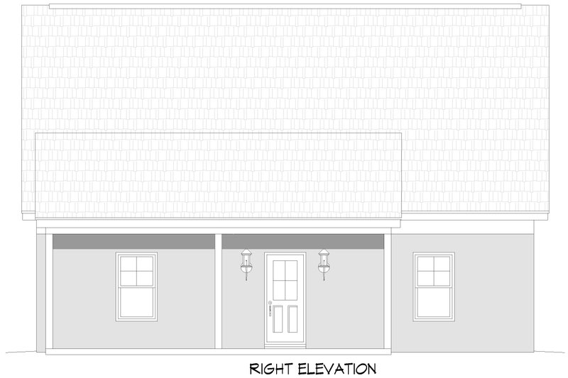 Dream House Plan - Exterior - Other Elevation 1 for Country House Plan #932-1380, 0 bath