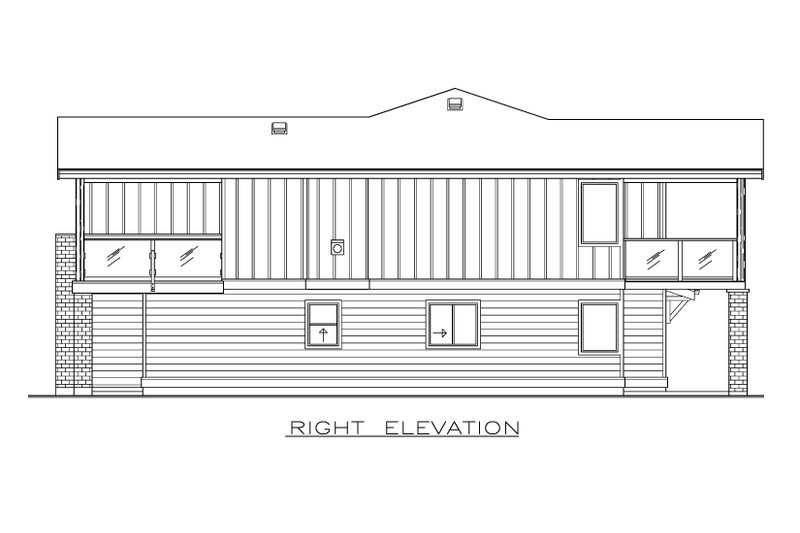 Dream House Plan - Exterior - Other Elevation 1 for Farmhouse House Plan #1100-129 - 3 bed, 2 bath