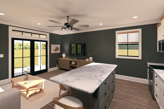 Interior - Kitchen for Farmhouse House Plan #44-288 - 2 bed, 1 bath