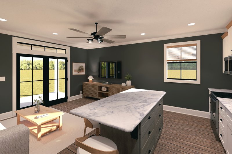 House Blueprint - Interior - Kitchen for Farmhouse House Plan #44-288 - 2 bed, 1 bath