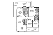 Mediterranean Style House Plan - 3 Beds 2 Baths 2035 Sq/Ft Plan #18-212 