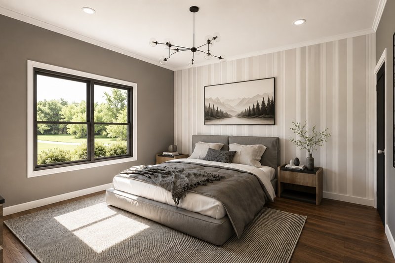 House Blueprint - Interior - Master Bedroom for Farmhouse House Plan #1064-509 - 3 bed, 2.5 bath