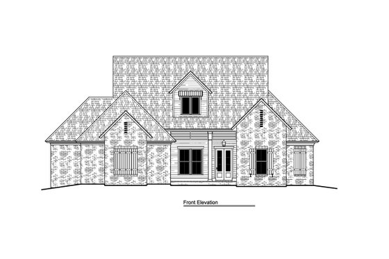 Exterior - Front Elevation 3 for Traditional House Plan #1081-23 - 4 bed, 3 bath
