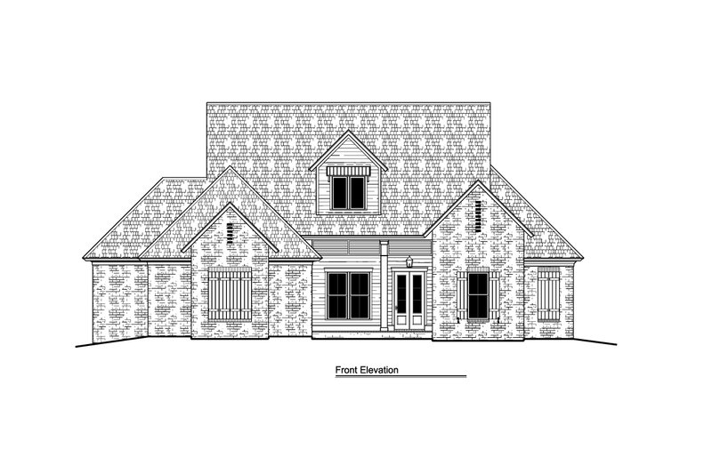 House Blueprint - Exterior - Front Elevation 3 for Traditional House Plan #1081-23 - 4 bed, 3 bath