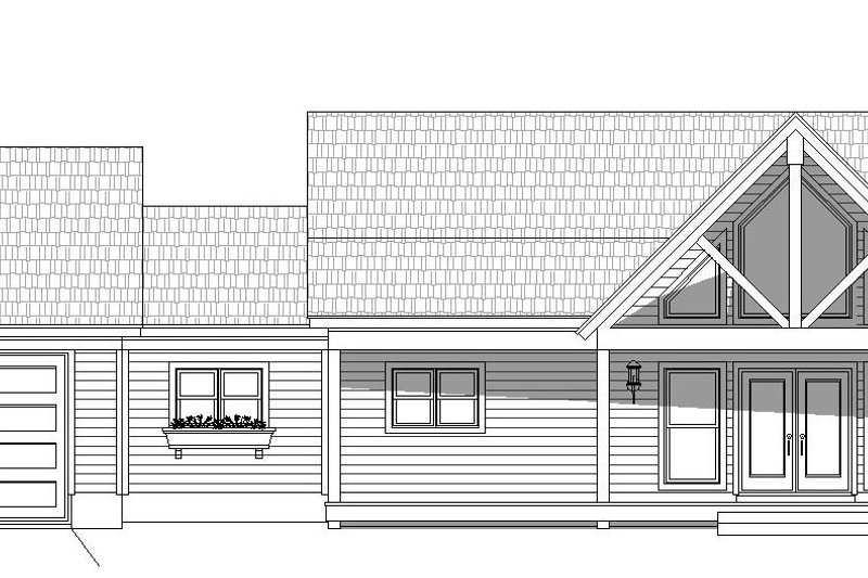 Architectural House Design - Exterior - Front Elevation 3 for Country House Plan #932-36 - 2 bed, 2 bath