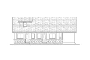 Exterior - Other Elevation for Bungalow House Plan #124-1345 - 2 bed, 2 bath