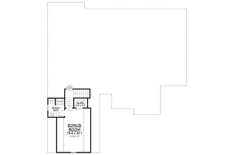 Dream House Plan - Floor Plan - Upper Floor for European House Plan #430-139 - 4 bed, 2.5 bath