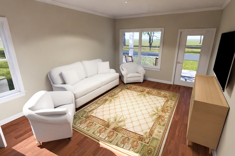 Architectural House Design - Interior - Family Room for Modern House Plan #513-2463 - 3 bed, 2.5 bath