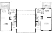 Traditional Style House Plan - 2 Beds 1.5 Baths 2300 Sq/Ft Plan #303-148 