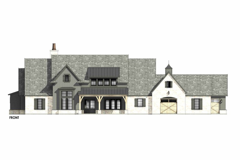 House Design - Exterior - Front Elevation 7 for European House Plan #1096-187 - 5 bed, 5.5 bath