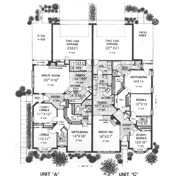 Dream House Plan - European Floor Plan - Main Floor Plan #310-462