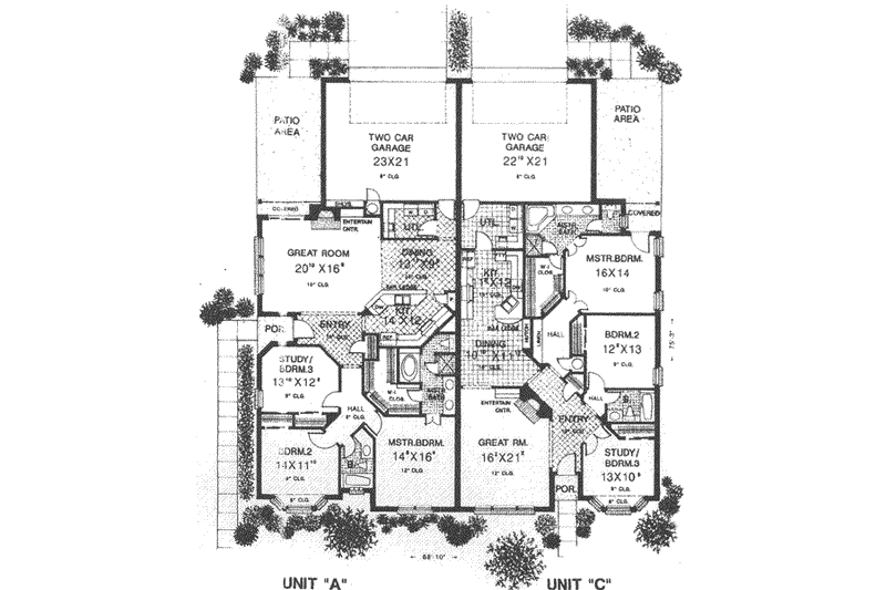 Dream House Plan - Floor Plan - Main Floor for European House Plan #310-462 - 3 bed, 2 bath