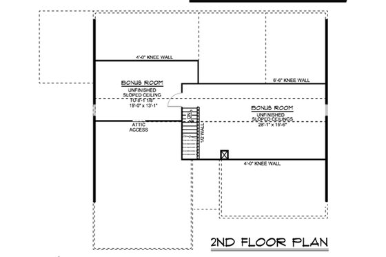 Floor Plan - Other Floor for Cottage House Plan #1064-35 - 3 bed, 2.5 bath