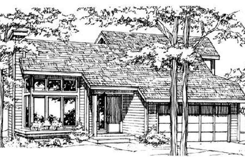 Traditional Style House Plan - 3 Beds 2 Baths 1246 Sq/Ft Plan #320-327