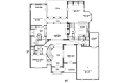 European Style House Plan - 4 Beds 4.5 Baths 4260 Sq/Ft Plan #81-404 