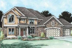Traditional Exterior - Front Elevation Plan #20-1796