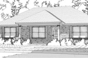 Ranch Exterior - Front Elevation Plan #63-363