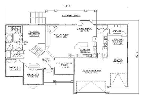 House Plan Design - European Floor Plan - Main Floor Plan #5-265