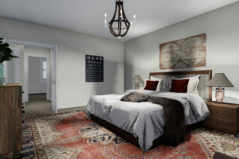 House Design - Interior - Master Bedroom 2 for Traditional House Plan #1060-67 - 3 bed, 2 bath