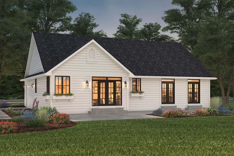 Craftsman Style House Plan - 3 Beds 2 Baths 1550 Sq/Ft Plan #427-5 ...