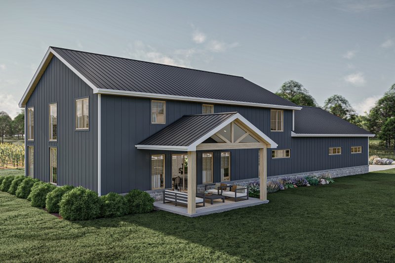 Home Plan - Exterior - Other Elevation for Barndominium House Plan #455-523 - 4 bed, 2.5 bath
