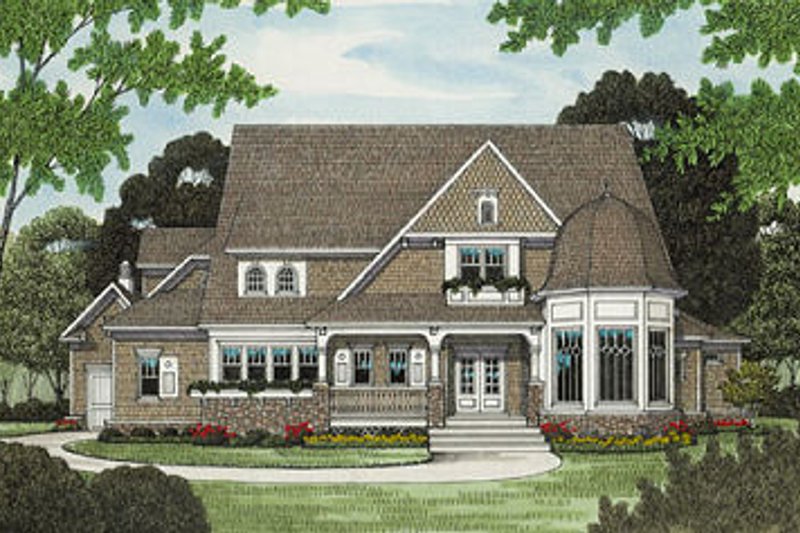 Craftsman Style House Plan - 4 Beds 4 Baths 4583 Sq Ft Plan #413-122 