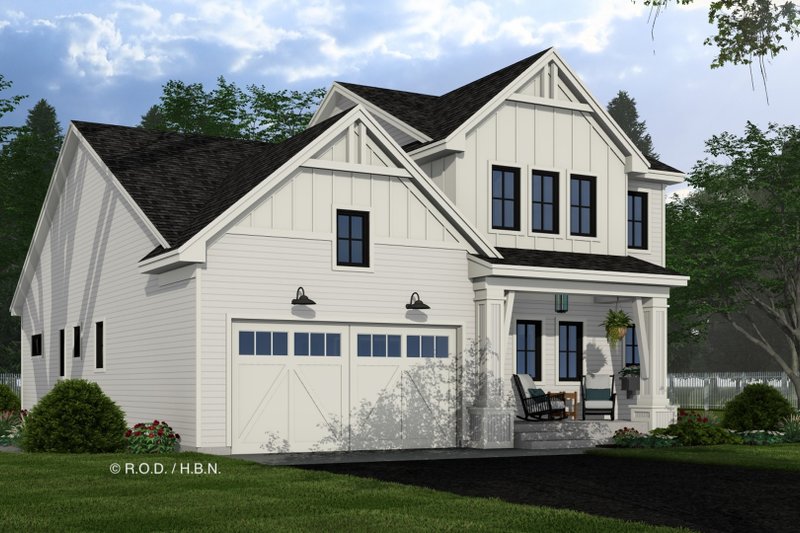 House Plan Design - Exterior - Front Elevation 5 for Farmhouse House Plan #51-1349 - 3 bed, 3.5 bath