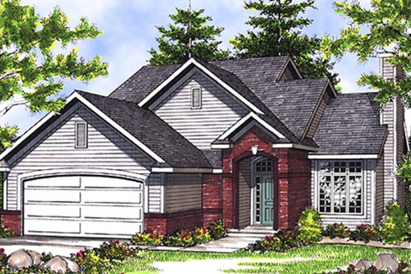 Home Plan - Traditional Exterior - Front Elevation Plan #70-112