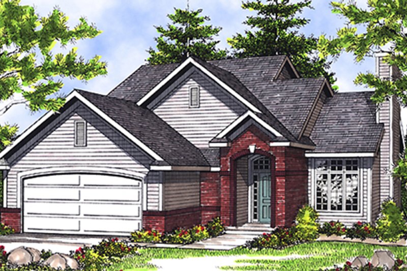 Dream House Plan - Traditional Exterior - Front Elevation Plan #70-112