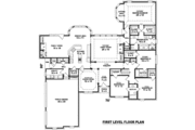 European Style House Plan - 3 Beds 3.5 Baths 3078 Sq/Ft Plan #81-1342 