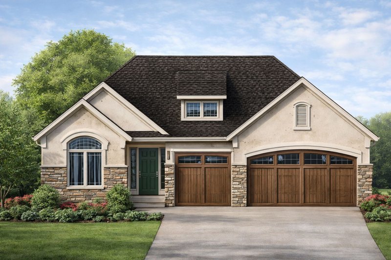 Home Plan - European Exterior - Front Elevation Plan #20-2118