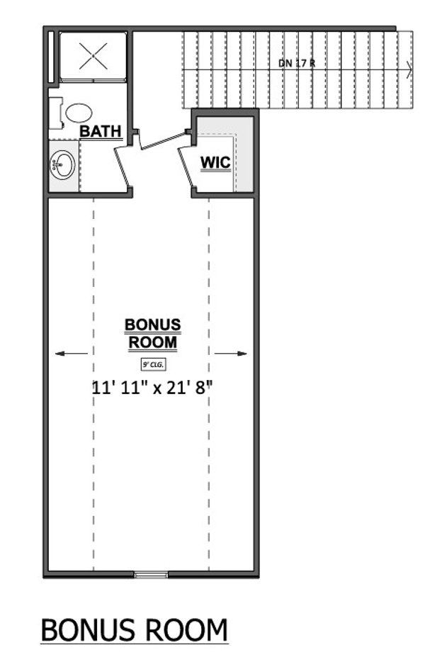Floor Plan - Upper Floor for Country House Plan #1089-72 - 3 bed, 3.5 bath