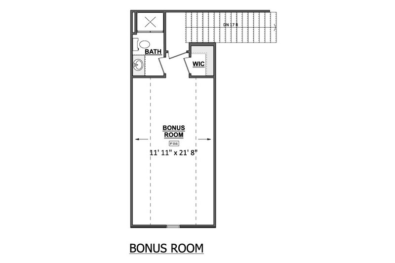 Architectural House Design - Floor Plan - Upper Floor for Country House Plan #1089-72 - 3 bed, 3.5 bath