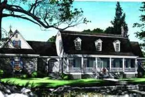Colonial Exterior - Front Elevation Plan #137-219