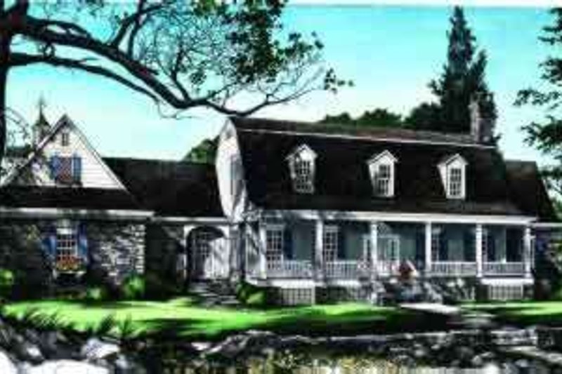 Home Plan - Colonial Exterior - Front Elevation Plan #137-219