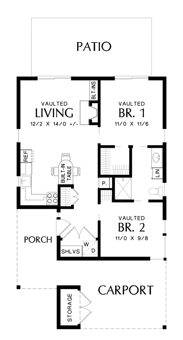 Contemporary Floor Plan - Main Floor Plan #48-685