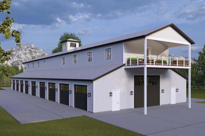 House Blueprint - Exterior - Other Elevation 2 for Barndominium House Plan #1060-506 - 8 bed, 5 bath