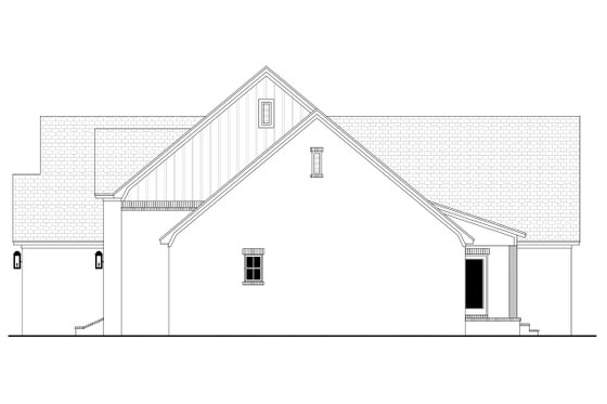 Exterior - Other Elevation 1 for Farmhouse House Plan #430-235 - 3 bed, 2 bath