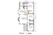 Cottage Style House Plan - 3 Beds 2 Baths 1152 Sq/Ft Plan #79-135 