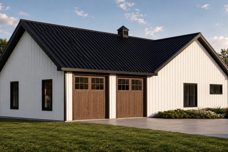 House Blueprint - Exterior - Rear Elevation 1 for Farmhouse House Plan #1064-515 - 2 bed, 2.5 bath